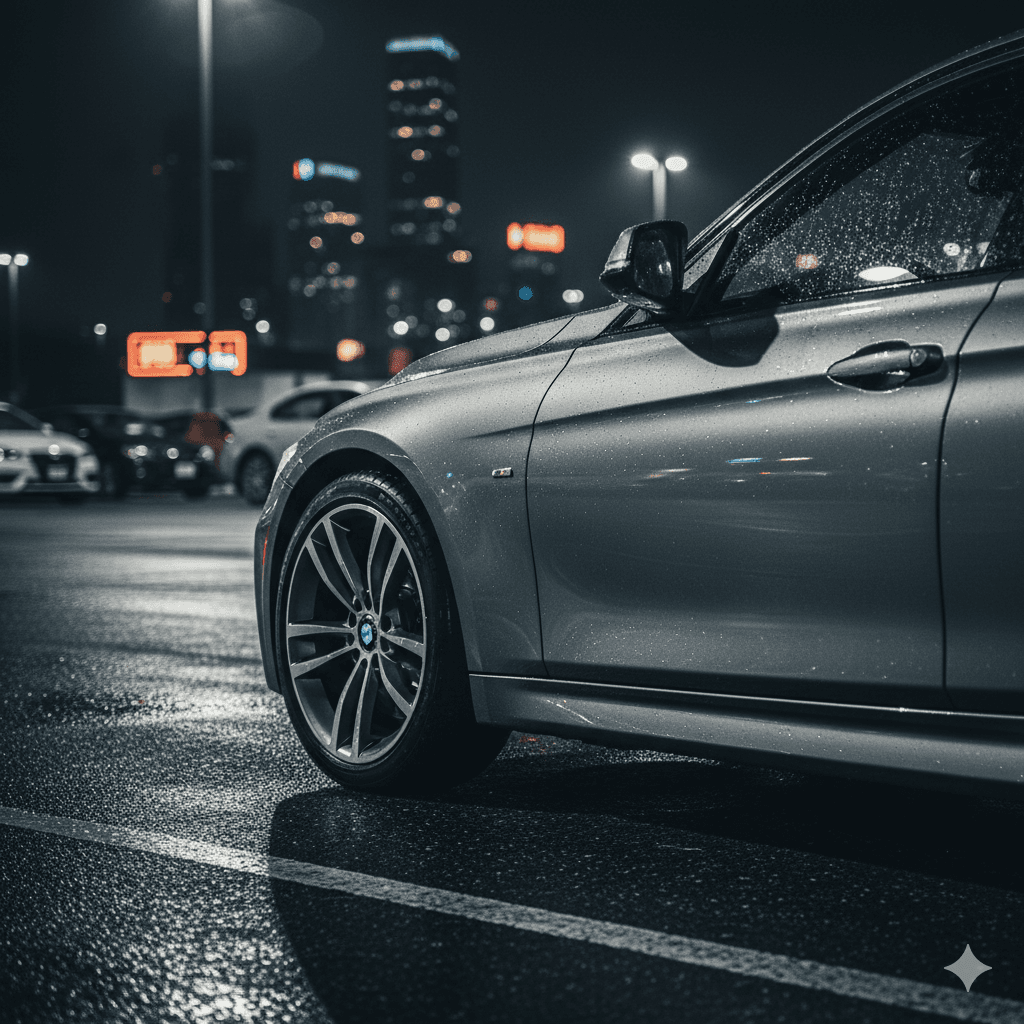BMW F30 with Night Edition Wheels