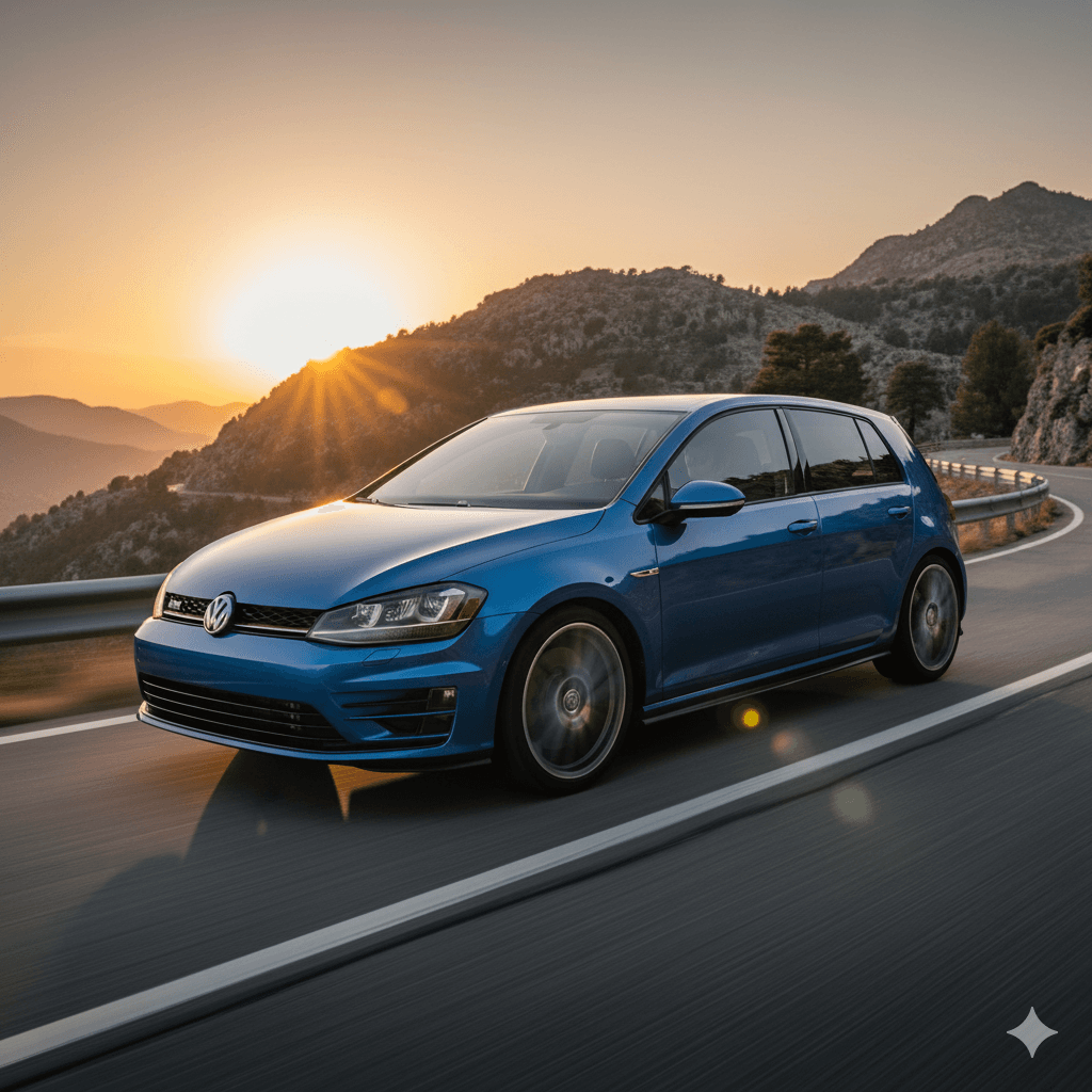 VW Golf MK7 with Twisties Edition Wheels